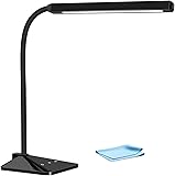 LED Desk Lamp TopElek 3 Color Modes x 5 Levels Dimmer Table Lamps 8W Eye-care Dimmable Touch Sensitive Control Gooseneck Reading Lamp for Office, Home, Reading, Study, Work
