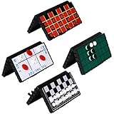 Point Games Travel Board Game Set Bundle Pack of 4 Classic Magnetic Games for Kids Includes Individual Boards & Pieces for Checkers, Chess, Tic Tac Toe & Reversi Amazing Fun for Car or Airplane
