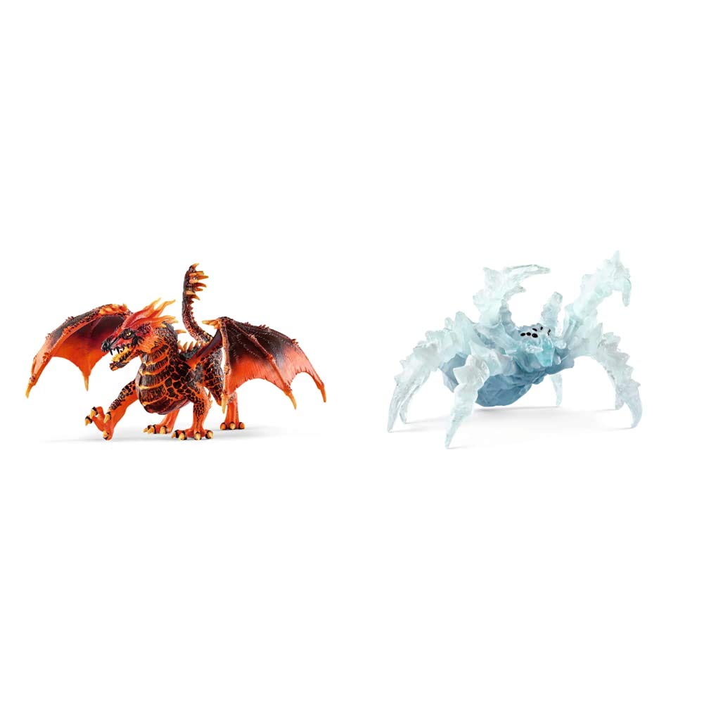 Schleich Eldrador Creatures Lava Dragon Toy Action Figurine for Kids Ages 7-12 & Eldrador, Eldrador