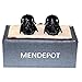 MENDEPOT Star Wars Movie Cufflinks In Box Yoda Cufflink Darth Vader Cufflinks In Box (Darth Vader BLK)