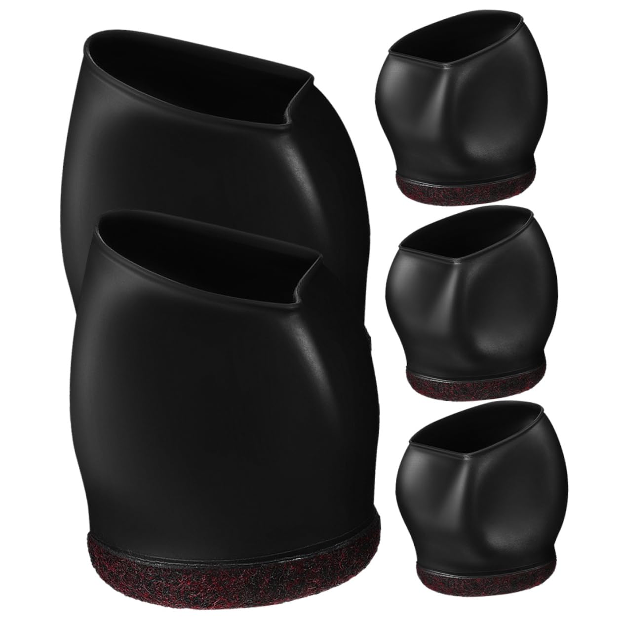 AUTSUPPL Chair Caster Covers 5 Pack Tpe Furniture Wheel Protectors Non-Slip Rolling Chair Feet Caps Floor Protectors Easy Slide-on Installation