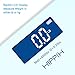 Hippih Digital Body Weight Bathroom Scale with Step-On Technology 400 Pounds, Tempered Glass, Digital Weight Scale Backlit LCD Display D-016