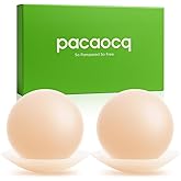 pacaocq Nipple Pasties-2 Pairs Reusable nipple Covers for Women Adhesive Silicone Nipple Cover