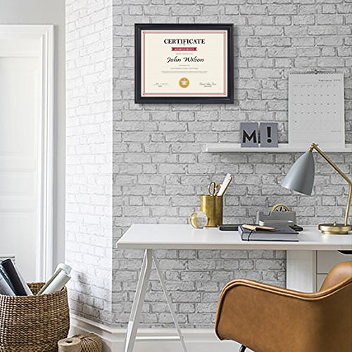 PETAFLOP 8.5x11 Certificate Document Diploma Frame, Simple Black Picture Frame Go with Any Decor Well, 4 Pack