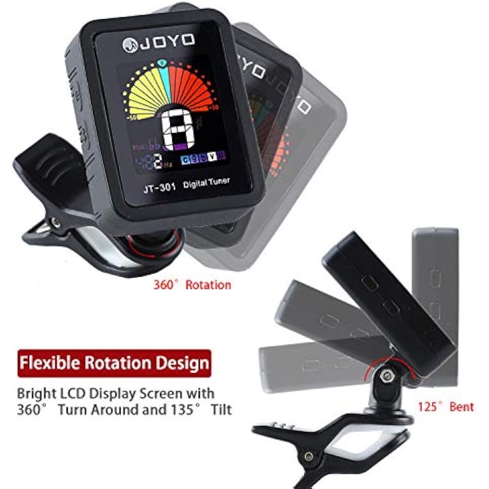 Guitar Tuner Digital Clip Mic Chromatic Bass Ukulele