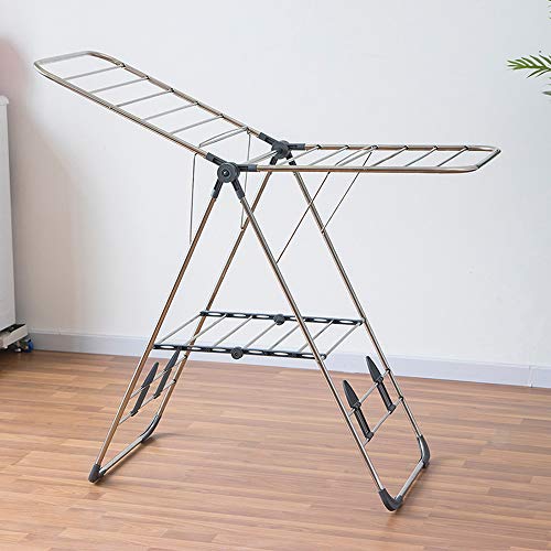 Mua Momakq 折りたたみ 室内物干し ステンレス製 物干しスタンド