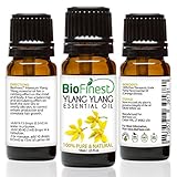 BioFinest Ylang Ylang Oil - 100% Pure Ylang Ylang Essential Oil - Premium Organic - Therapeutic Grade - Aromatherapy - Boost Energy/Heart - Help Reduce Stress/Anxiety - FREE E-Book (10ml)