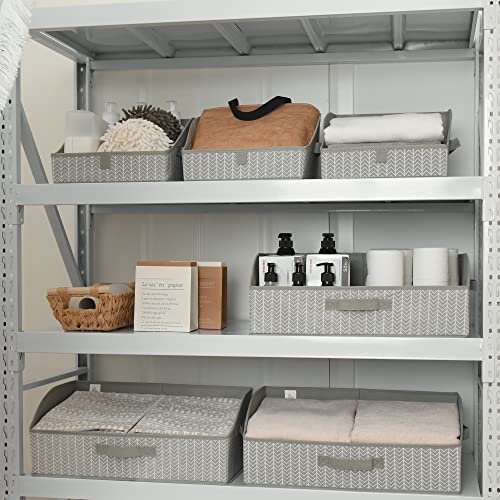 GRANNY SAYS Storage Bins for Closet, Trapezoid Storage Bins with