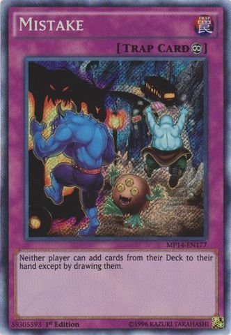 Yu-Gi-Oh! - Mistake (MP14-EN177) - Mega Pack 2014 - 1st Edition - Secret Rare