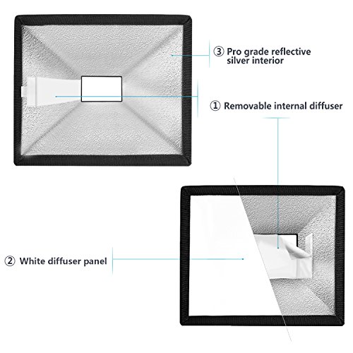3 Neewer+centimeters+Translucent+Softbox+Cameras