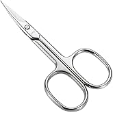 LIVINGO Premium Manicure Scissors Multi-Purpose Stainless Steel Cuticle Pedicure Beauty Grooming for Nail, Eyebrow, Eyelash, 