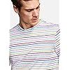 Colours-Sons-Herren-T-Shirt-Phil-Reine-Baumwolle-Rundhalsausschnitt-Streifen-Mehrfarbig