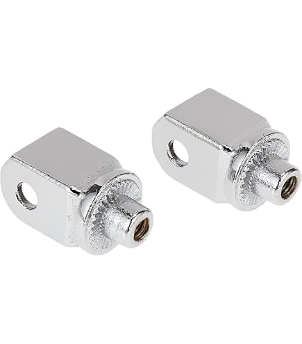 Kuryakyn Non-Pivot Splined Peg Adapter Chrome for Harley-Davidson