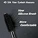 4D Silk Fiber Eyelash Mascara Cream, Premium Black Waterproof Eyelash Extension Newest Eye Makeup cosmetic with 1 Eyelash Brush (black1)