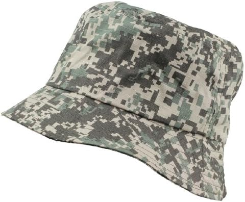 Bucket Hats Washed Cotton (Camouflage + Solid Color Styles- L/XL Sizes)