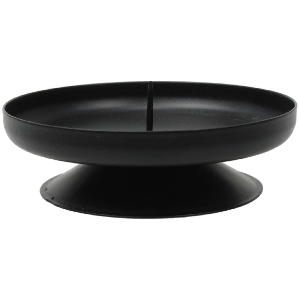 Spaas 10 Candle Holders Pillar Candles, Black