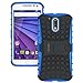 Moto G4 Case, Moto G4 Plus Case - OEAGO [Shockproof] [Impact Protection] Tough Rugged Dual Layer Protective Case Cover with Kickstand for Motorola Moto G4 / G4 Plus (Moto G Plus, 4th Gen) - Blue