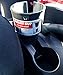 Car Cup Holder Expander - Fits Hydro Flasks 32/40 oz, Nalgene, Yeti & Large Bottles up to 3.8 inches Wide - for Car up to 3.2 Inches Wide - Charcoal