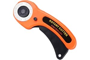 ZMAAGG Rotary Cutter, Professional 45mm Rotary Fabric Cutter, Rotary Cutter for Fabric, Card Paper Sewing Quilting Roller Fabric Cutting Tailor Scissors Tool Dress Clothes Making DIY Tool