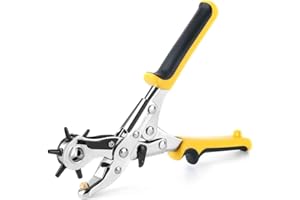 Gunpla Heavy Duty Leather Hole Punch Revolving Craft Puncher Hole Tool Punch Plier Grip Brass Pad, Screwdriver Grinding Rod f