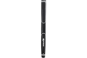 Karma Velour Standard Pistol Putter Grip, Black Rubber