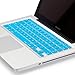 Kuzy Older Version Keyboard Cover Compatible with MacBook Pro 13 15 17 inch Release 2010-2015 and MacBook Air 13.3 inch Release 2010-2017 Silicone Skin Protector, Aqua Blue
