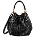 FASH Limited Casual Satchel Handbag Texture Bag - Black