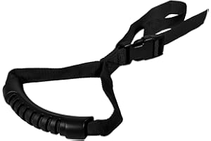 Dickno Car Adjustable Grab Handle, Portable Auto Door Safety Supporting Grab Band for Elderly Disabled with Nylon Grip, Vehicle Mobility Assist Device for Car Truck Lorry (Black)