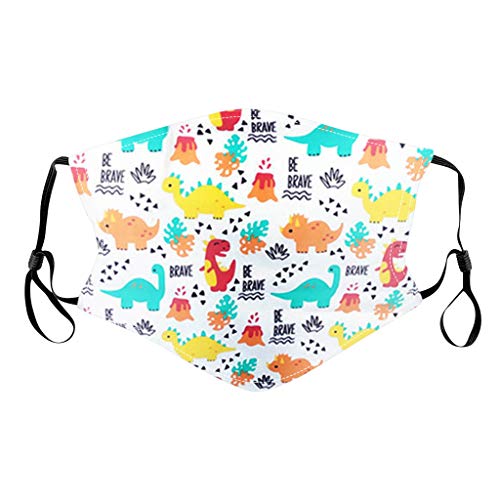 Woybda Lavable Estampado Lindo Pañuelo Niño Multicapa Multifunción Elástica y Transpirable Algodón Reutilizable con Bolsillo Para Filtro Escuela Calle ????á???????????????????? (Multicolor 14, 5pc)