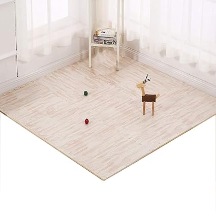 Amazon Com Mahfei Interlocking Foam Floor Wood Grain Living