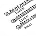 Dancing Stone 9mm 11mm 13mm Wide Stainless Steel Necklace Cuban Curb Link Chain Silver-13 mm 22 inch