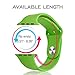 iXCC [3 Pieces] 38mm Apple Watch Band Soft Silicone Sport Style Series 2 Series 1 Men Women [2 Lengths] Large/Small Wrist Strap Replacement - Green