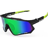 BUCKLOS Polarized Cycling Running Sunglasses for Men Women UV400 Protection,TR90 Sun Glasses for Bike Baseball Sports Safety