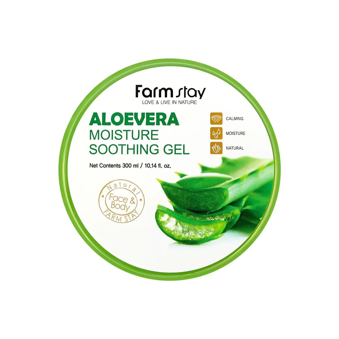 Farmstay (Farm Stay) Aloe Vera Moisture Soothing Gel 300ml / Aloe Vera 100% /Moisturizing