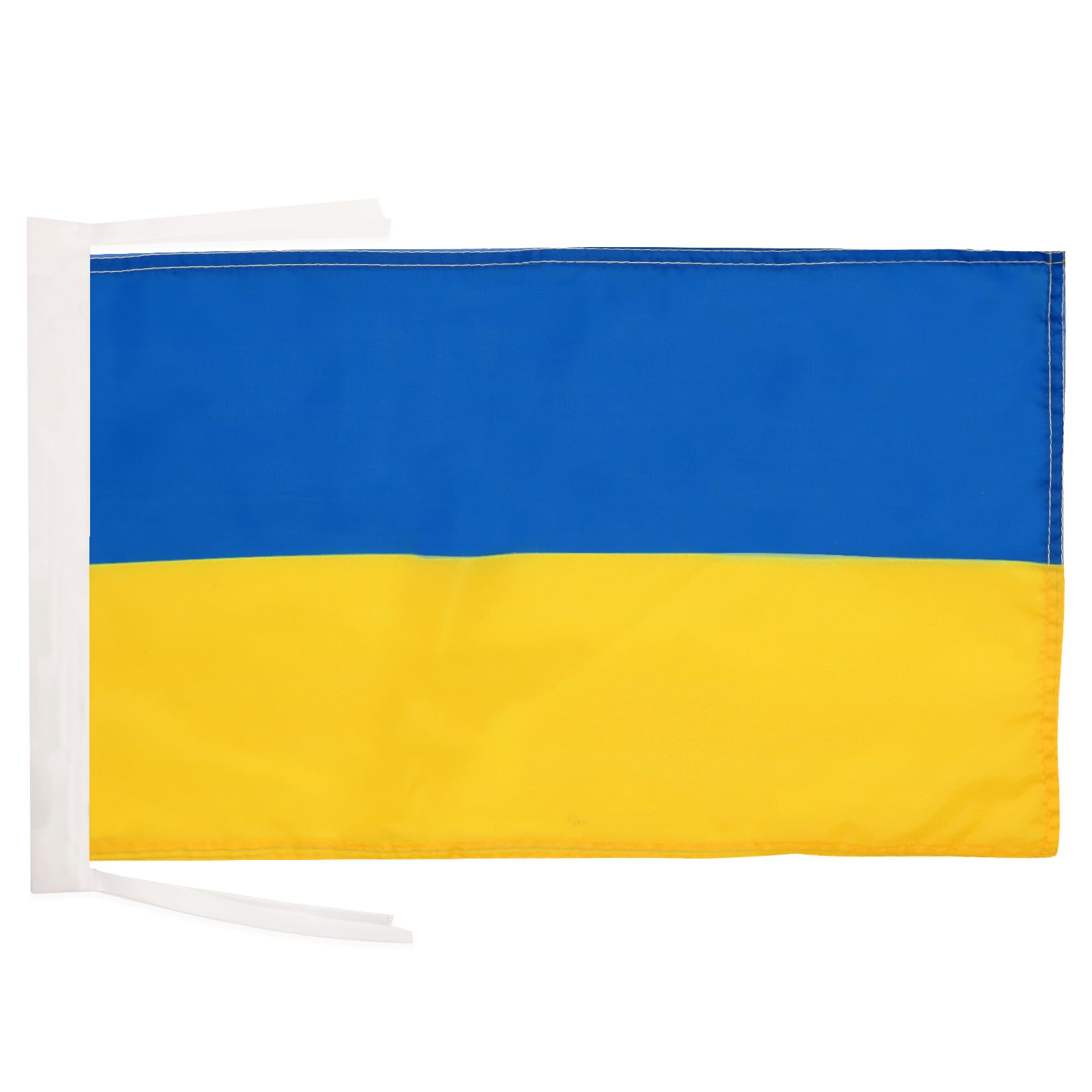 AZ FLAG - Ukraine Flag - 18'' x 12'' - Light Polyester Ukrainian Small Banner with Two Cords - 18x12 in - 45x30 Cm