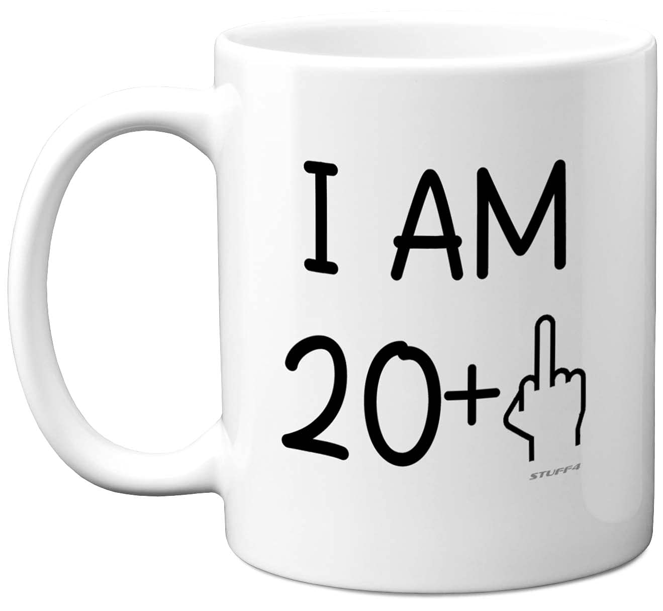 21st Birthday Gifts for Women Men, Rude Novelty Mug Middle Finger, Gag Joke Gifts, Perfect Funny Mugs for Birthday Present, 11oz Premium Ceramic Coffee Mug