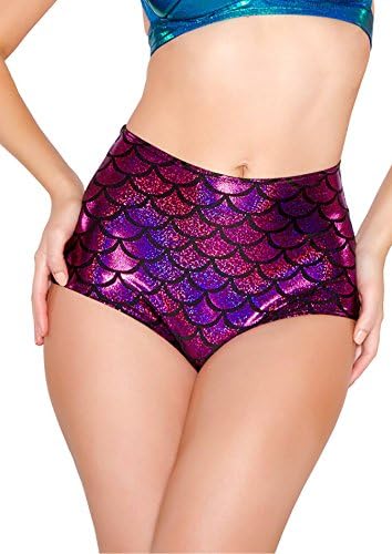 Scale High-Waist Mermaid Short Bundle with Rave Shorts