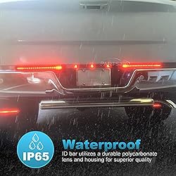 Partsam 2PC Red 17" 23 LED Light Bar Stop Turn Tail
