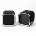 Moloroll Computer Speakers for Desktop PC, Laptop, Mac, USB Powered, Small Wired 2.0 Channels Dual Stereo Clear with Bass Less Distortion
