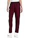 Landau Essentials Relaxed Fit 2-Pocket Elastic Scrub Pants for Women 8327 Wine
