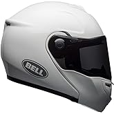 BELL SRT Modular Flip-Up Motorcycle Helmet - White, Small | Modular flip-up motorcycle helmet with Panovision Class 1 face shield, fiberglass shell, and Bluetooth speaker pockets