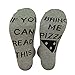 IF YOU CAN READ THIS Funny Saying Knitting Word Combed Cotton Crew Wine Coffee Beer Pizza Chocolate Socks for Men Women