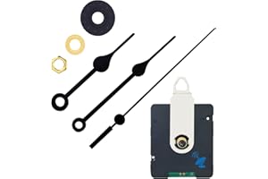 WinTaim Atomic Clock Movement with 4-inch Clock Hands, 43/64 inches (17mm) Axis Length WWVB Radio Electric Controlled Clock, Auto Adjust Winter and Summer time