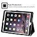 New iPad 9.7 inch 2018/2017 Case, Ztotop Premium PU Leather Smart Cover with Wallet & Credit Card Slot Stand Cover for Apple iPad Air 1 2, Black (Auto Wake/Sleep)