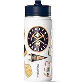 Hydrapeak x NBA Officially Licensed Denver Nuggets 20 oz Active Water Bottle with Chug Lid and Handle Reusable Stainless Steel Double Wall Insulated Sports Gift for Kids/Adults