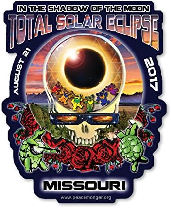 Missouri Steal Your Face Grateful Dead Total Solar Eclipse 2017 Sticker