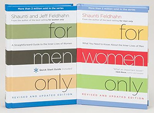 Shaunti Feldhahn Couple's Set - For Women Only, Revised and Updated Edition: What You Need to Know About the Inner Lives of Men , For Men Only, Revised and Updated Edition: A Straightforward Guide to the Inner Lives of Women