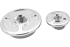 Timing Bolt Crankcase Cover for Honda CRF250R CRF450R CRF450X CRF150R CRF1000L XR650L 1993-2022 Motorcycle(Silver)