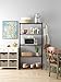 Whitmor Adjustable 5 Tier Shelving with Leveling Feet - Black