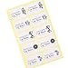 Lip Balm Stickers, Lip Balm Labels 5sheet 50pcs (Rectangle Lip Balm Labels)